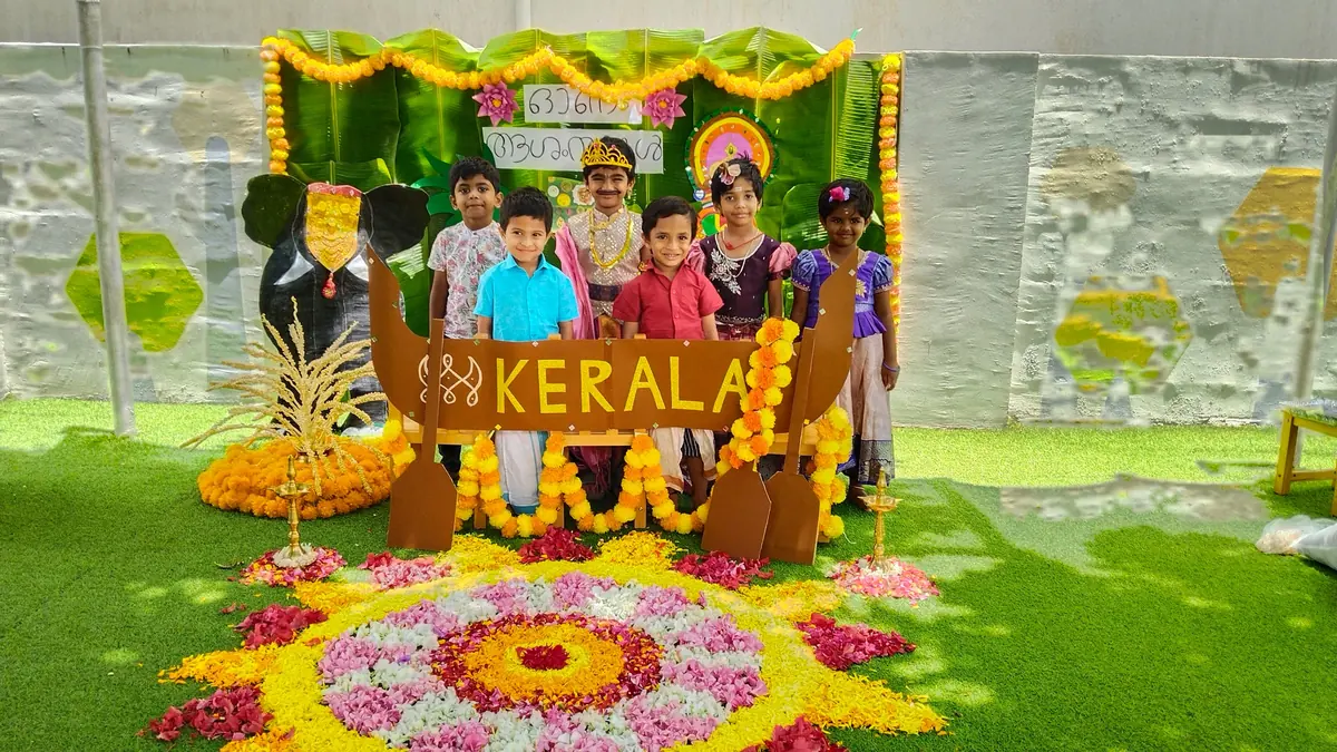 Onam celebrations on campus: pookalam, snake boat and Kerala pride